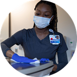 Nurse PPE cleaning