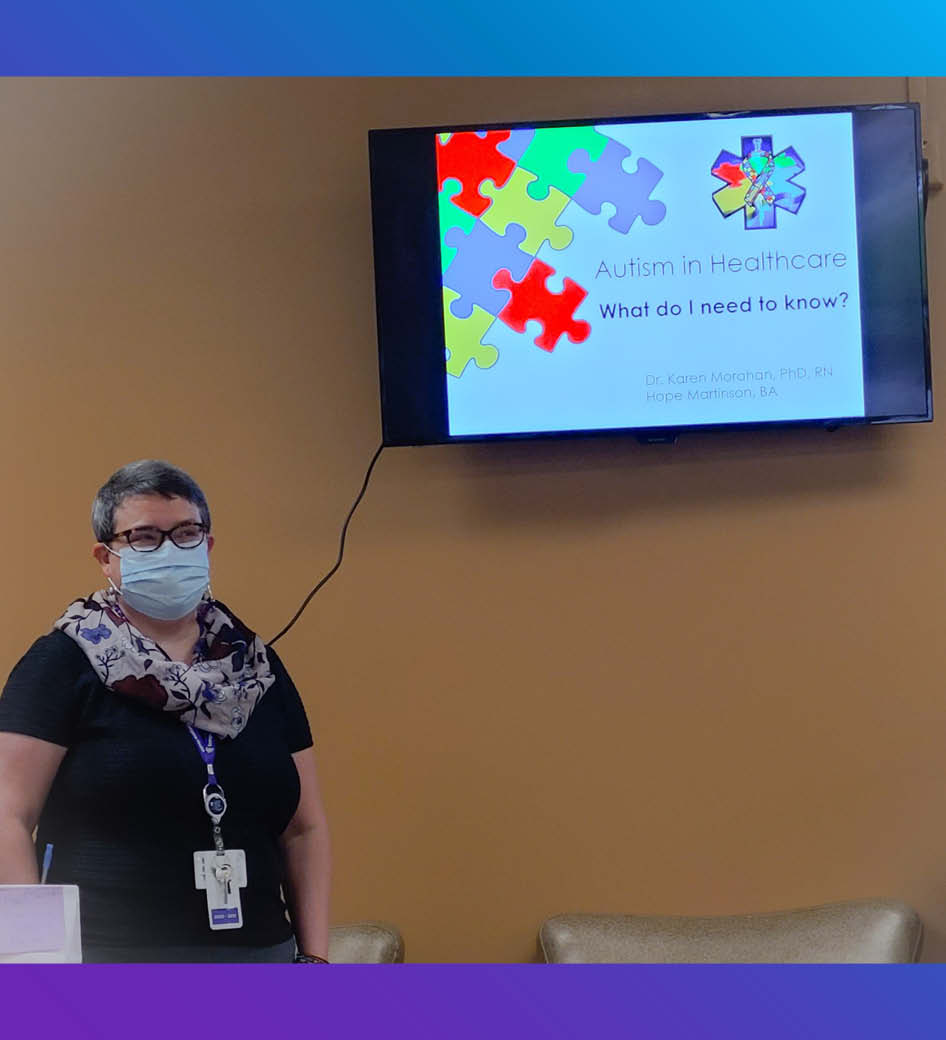 On Friday, we held a lunch & learn event for our staff reviewing Autism Acceptance. 