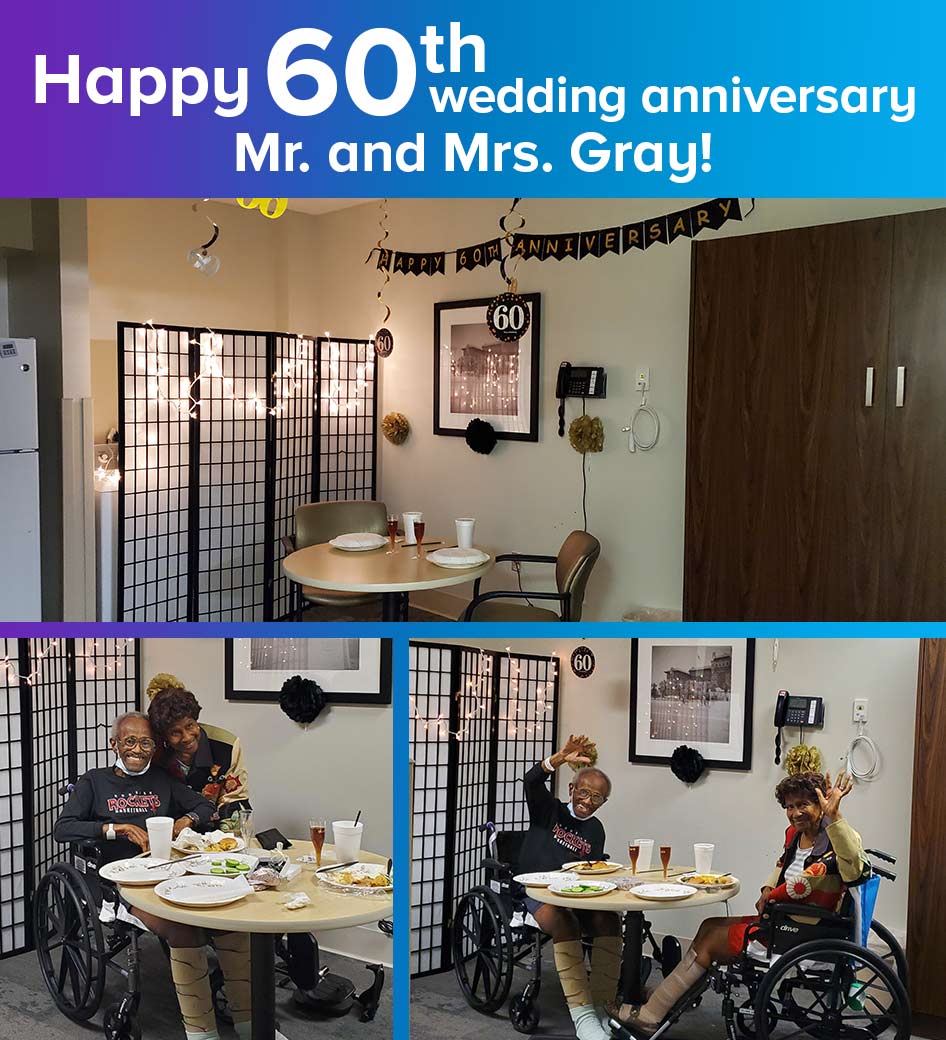 Happy 60th Anniversary to Mr. and Mrs. Gray