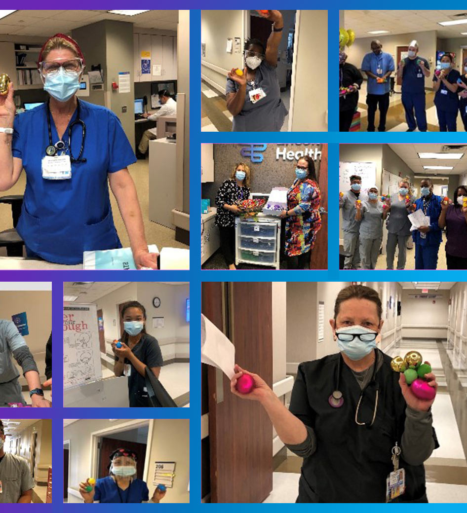 Our staff had fun partnering with one another to find Easter eggs throughout the Hospital.