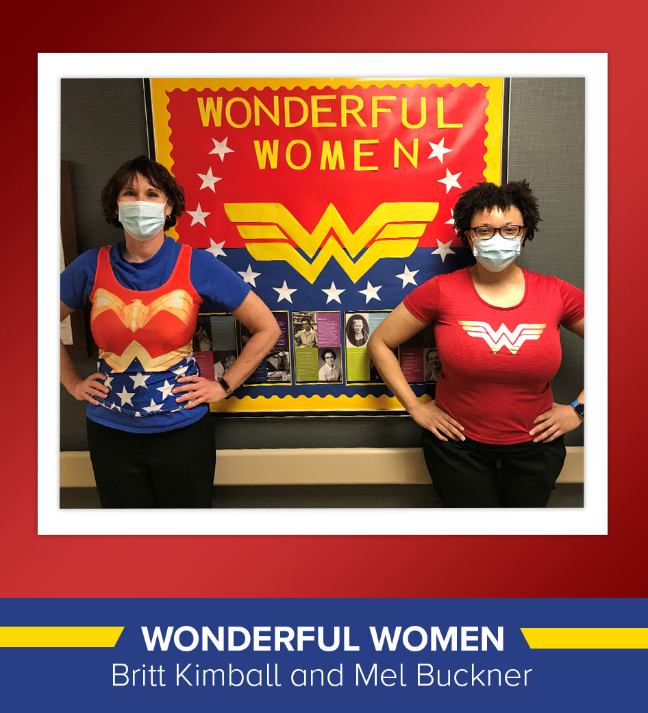 A pair of our extraordinary occupational therapists, Britt Kimball and Mel Buckner, created a “Wonderful Women” bulletin board to honor the amazing women who serve at Encompass Health Valley of the Sun.