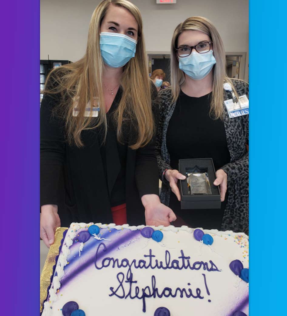 Please join our team in congratulating Stephanie Baker for being awarded our hospital’s Outstanding Employee Achievement Award for 2020.